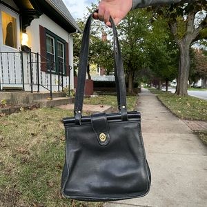 Vintage Black Coach Shoulder bag